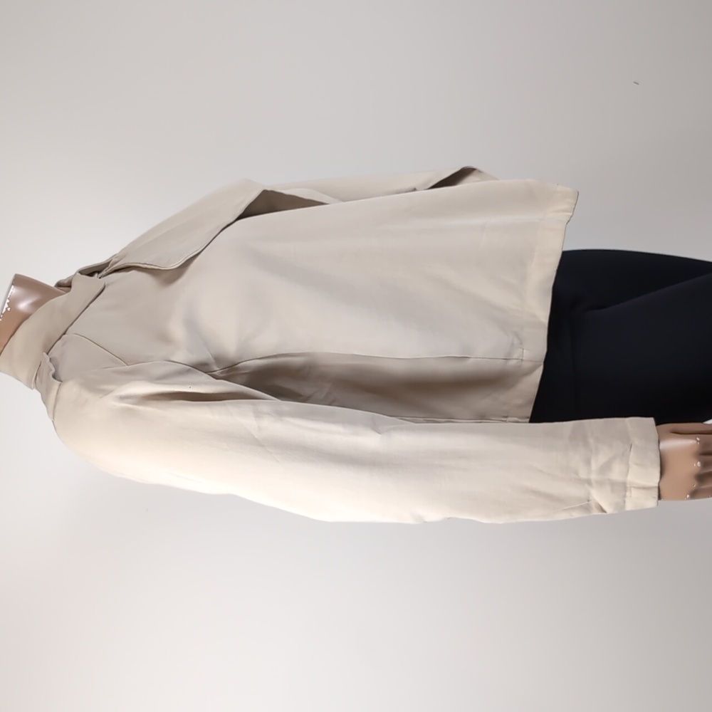 Zara Basic Waterfall Blazer Jacket Moto Draped Kh… - image 7